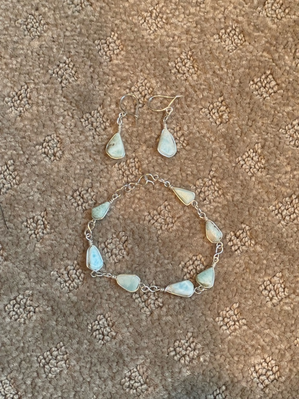 Teardrop Bracelet & Earrings Set